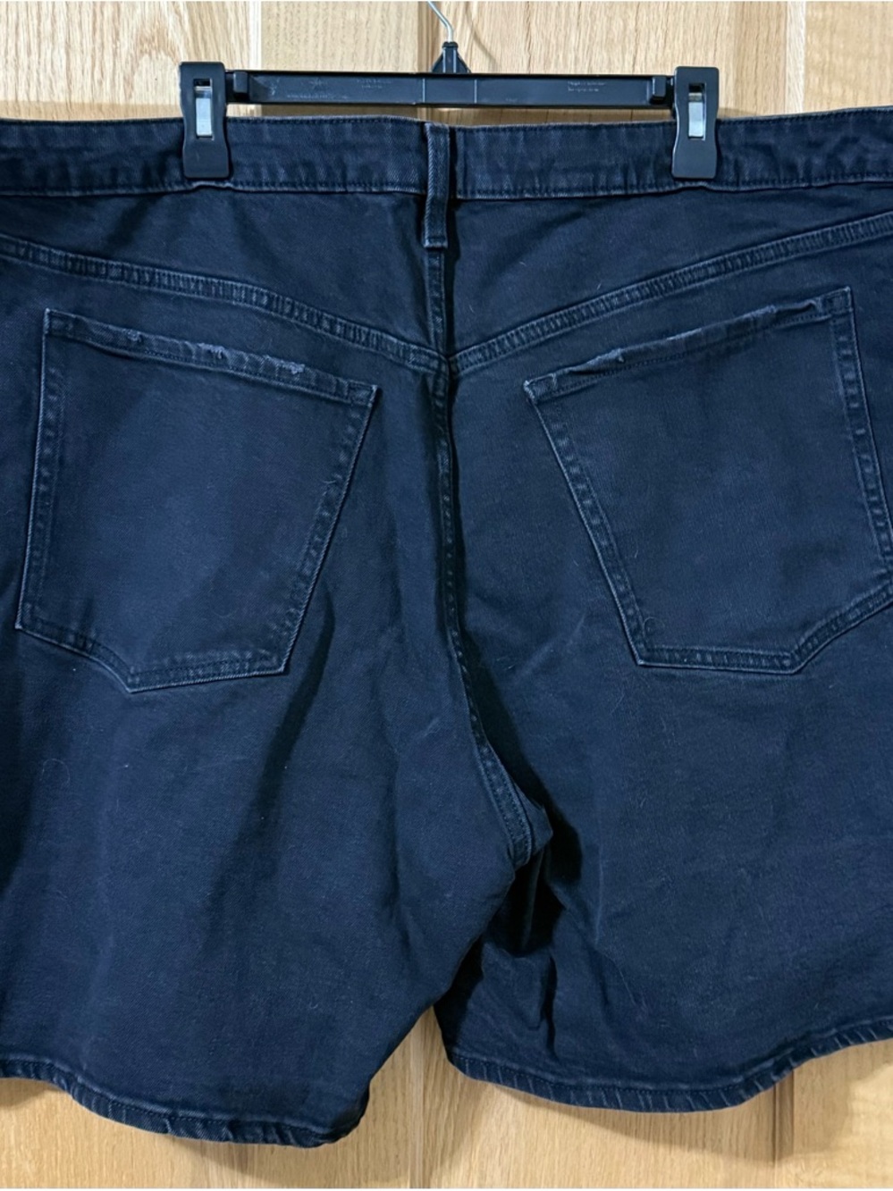 Old Navy High Rise O.G. Straight Black Denim Shorts Size 26 NWT - Picture 5 of 5